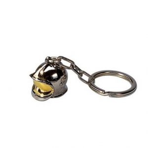 Porte clef métal - Casque Pompier