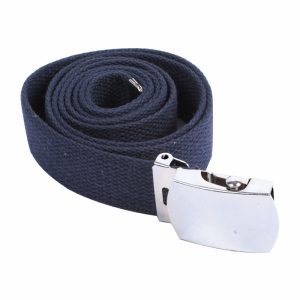 Sangle bleue avec boucle argentée