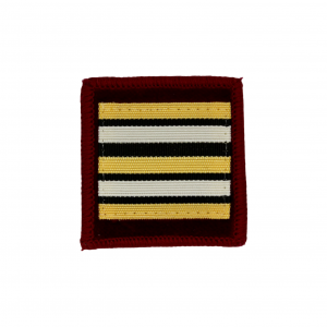 Galon de combat médecin sur velours lieutenant colonel