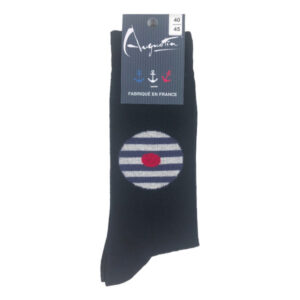 Chaussettes bleu marine avec bachi