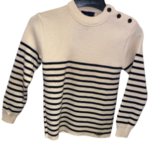 Pull Dalmard Enfant - Ecru/Marine