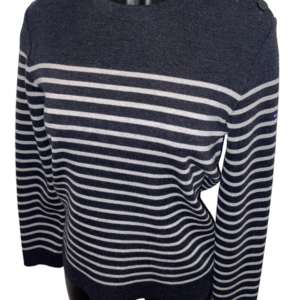 Pull Rayé - Anthracite / Gris clair