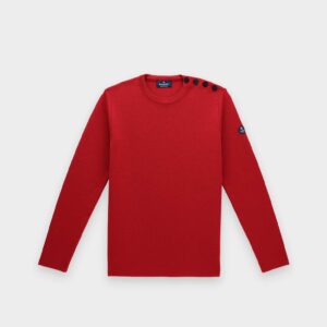 Pull Royal Mer Homme -Rouge - Laine Mérinos